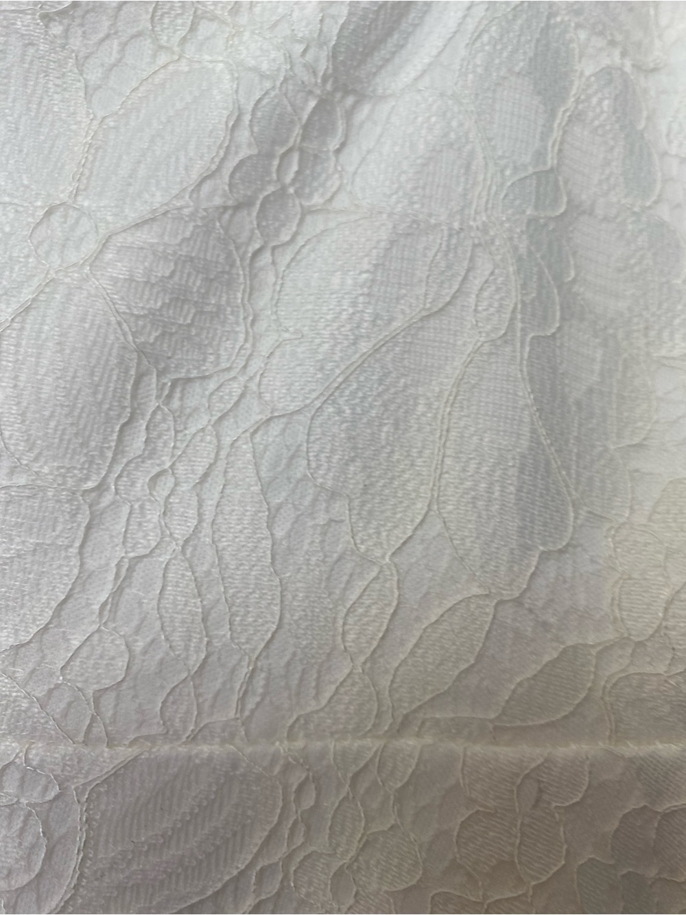 Lulus Classic White Spaghetti Adjustable Strap Lace Short  Dress in Ivory Sz S - Picture 11 of 13